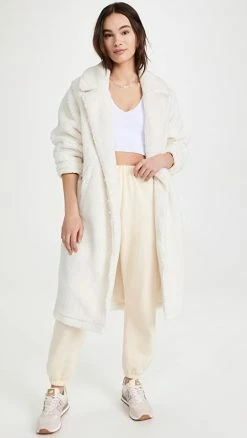 Flash Sale ❤️ Alo Yoga Sherpa Trench Ivory ????