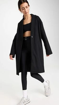 Best reviews of ???? Alo Yoga Vip Blazer Trench Black ????