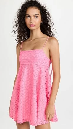 Deals ???? Amanda Uprichard Kellyann ???? Dress Shocking Pink ????