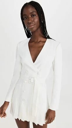 Best Sale ???? Amanda Uprichard Mesha ???? Dress Ivory ⌛