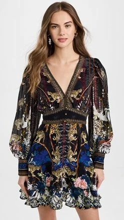 Best deal ???? Camilla Button Front Frill ???? Dress Hollywood Heist ????