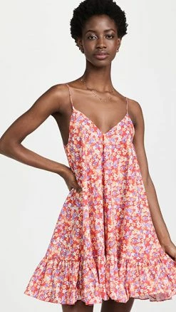 Flash Sale ???? CAROLINE CONSTAS Laurel ???? Dress Red Ditsy Floral ????