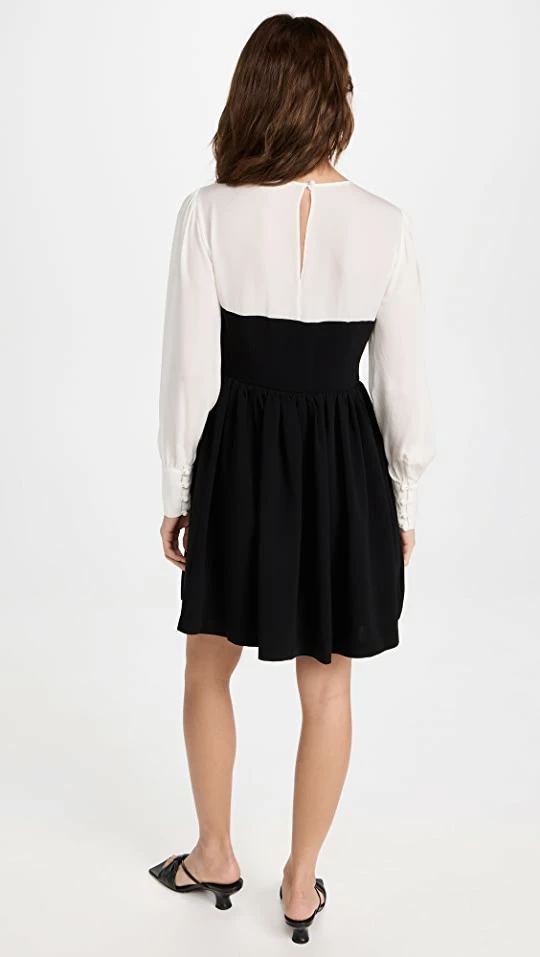 Best Pirce ???? Cinq à Sept Annika ???? Dress Black/Ivory ???? 2 Best Pirce ???? Cinq à Sept Annika ???? Dress Black/Ivory ???? - Image 2