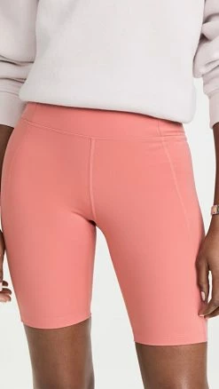 Best Sale ???? Girlfriend Collective High-Rise Compressive Bike Shorts Primrose ⌛