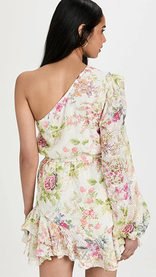 Cheapest ???? Hemant And Nandita One Shoulder Mini ???? Dress White ???? 2 Cheapest ???? Hemant And Nandita One Shoulder Mini ???? Dress White ???? - Image 2