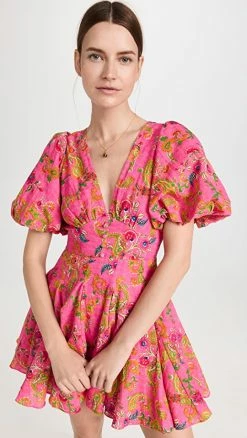 Wholesale ???? Hemant And Nandita Short ???? Dress Fuschia ????