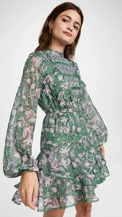 Buy ✔️ Hemant And Nandita Lisa Short ???? Dress Moss Green ????