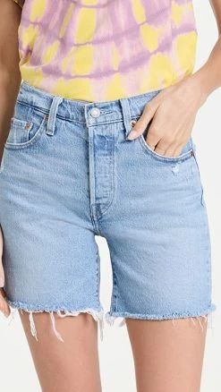 Best Sale ???? Levi's 501 Mid Thigh Shorts Samba Tango Crushed ????