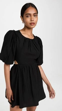 Jonathan Simkhai shop 28 Brand new ???? Moon River Puff Sleeve ???? Dress Black ❤️