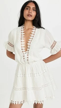 Top 10 ⌛ Peixoto Ora ???? Dress White ????