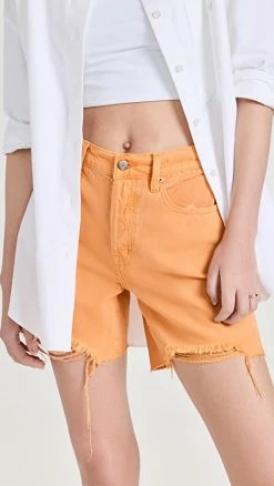 Best reviews of ???? Pistola Denim Devin High Rise Mom Cut Off Shorts Nectar ????