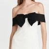 Outlet ✔️ Self Portrait Off Shoulder Bow ???? Dress Monochrome ????