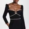 Best Sale ???? Self Portrait Black Crepe Diamante Detail Mini ???? Dress ????