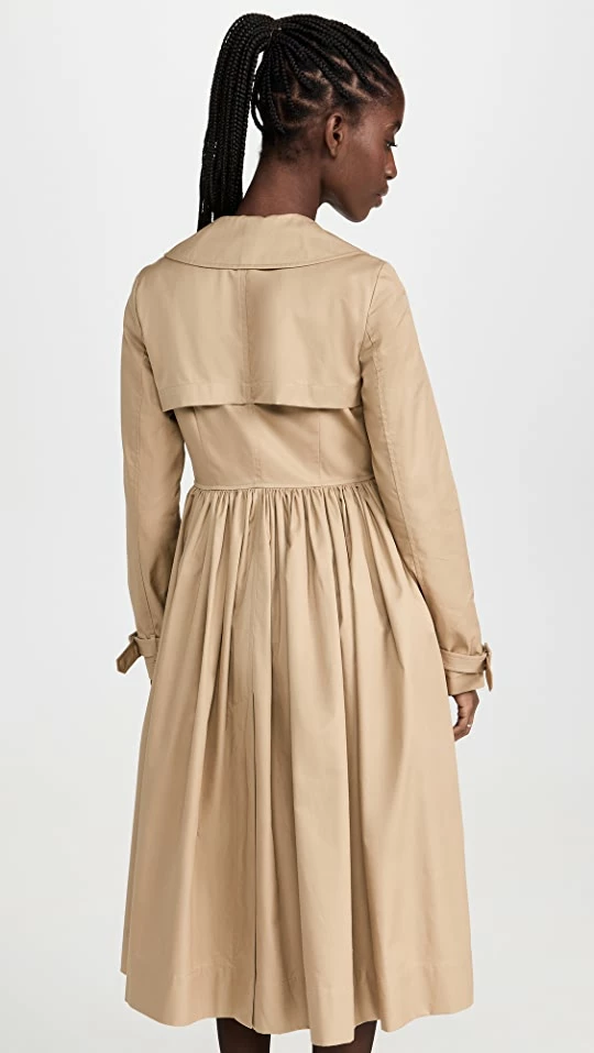 New ???? Sandy Liang Clunie Trench ???? Coat Beige ???? 2 New ???? Sandy Liang Clunie Trench ???? Coat Beige ???? - Image 2