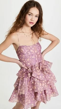 Hot Sale ???? Ulla Johnson Celina ???? Dress Lavender Handprint Dot ????
