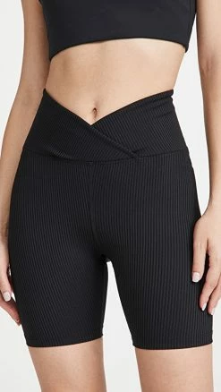 Outlet ???? Year Of Ours V Waist Biker Shorts Black ✔️